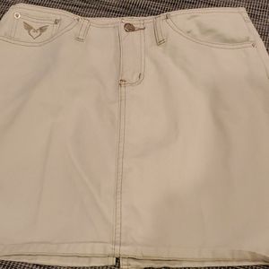 Angels Cream Demin Skirt 4.  C